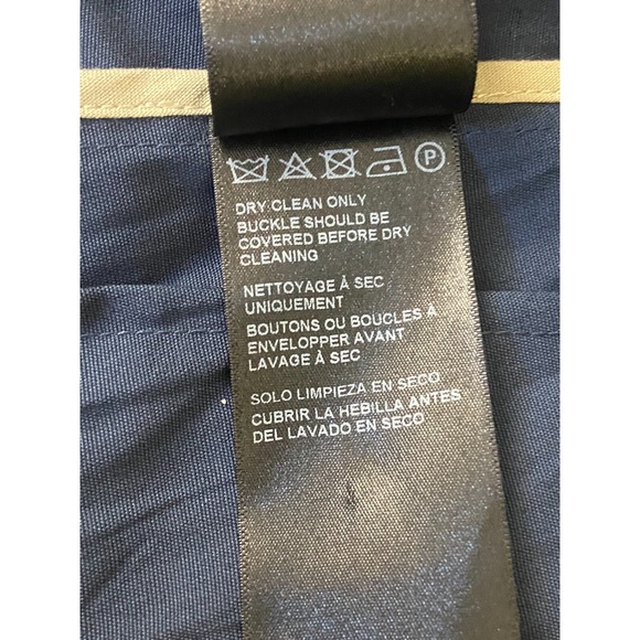 Aquascutum London Women's Navy Blue Classic Belted Coat Made in Italy US Sz 6 - Picture 8 of 9